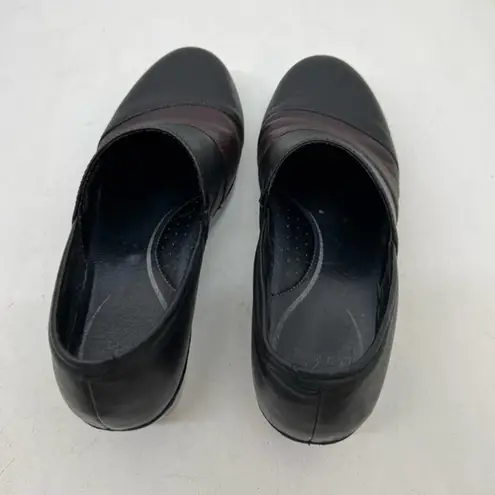 Dansko tenley Women's Brown Black Slip On Clogs Mules nursing Size 41 / US 10.5