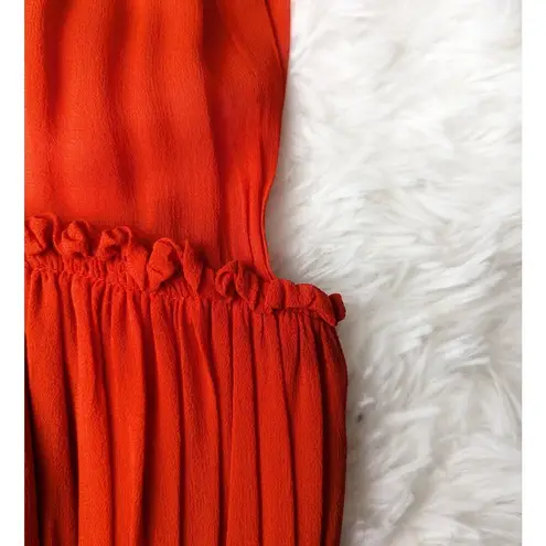 Paul Smith Black Label Silk Sleeveless Ruched Dress Red Size 46