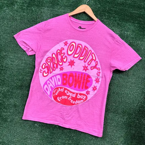 David Bowie Space Oddity pink T-shirt Size Medium