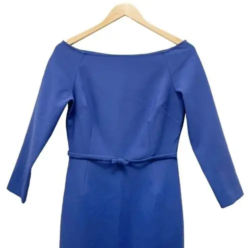 Likely Duchess Dress Royal Blue OTS Off The Shoulder Bodycon Midi Women’s Size 6