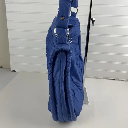 VTG Samsonite Sammie Series 96 Blue Nylon Puffer Bag Travel Purse Carryon Tote