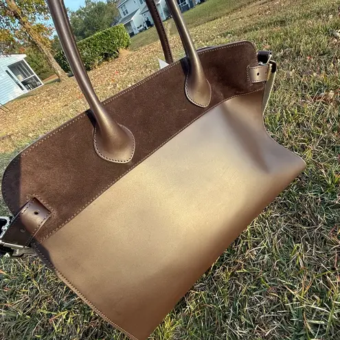 Boldrini Selleria dark brown (the ROW)/ suede tote bag/travel / trending bag