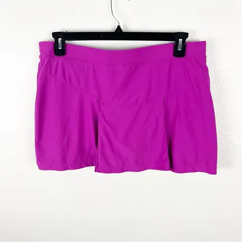 Nike  Fit Dry Fuchsia Pleated Athletic Tennis Golf Fishing Skort, Size Large