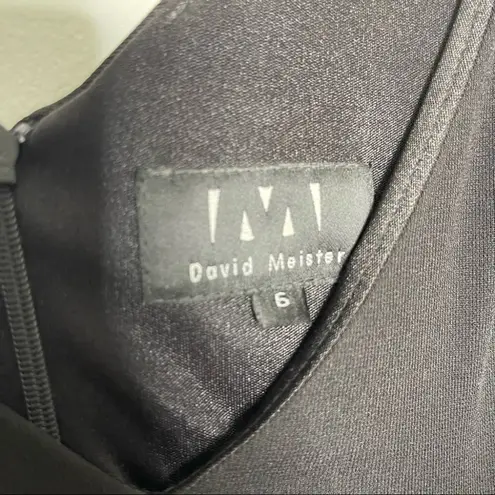 David Meister Black Sleeveless Dress Size 6