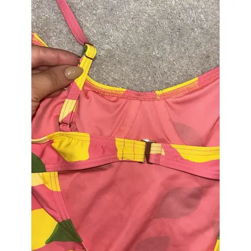 Kate Spade  New York Sea Star Pink Lemon One Piece Swim Bathing Suit NWT Sz S