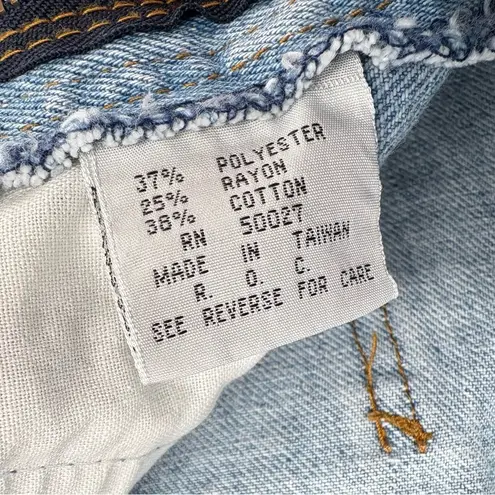 Bill Blass Vintage 90s Women’s High Rise Dad Denim Shorts | Sz 6P | Light Wash