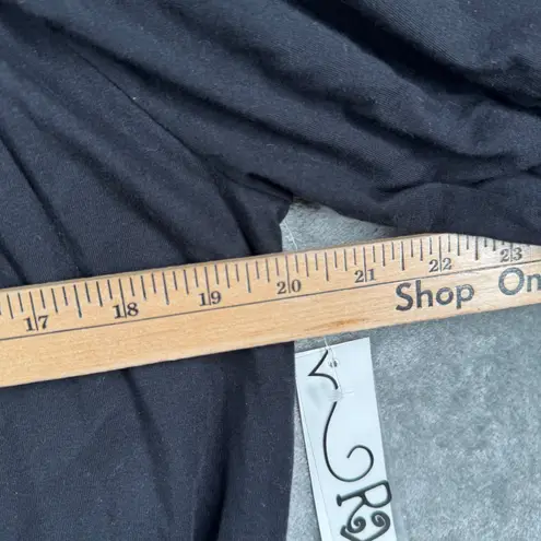 RxB Blouse XL Embroidered Peasant Smocked Off Shoulder Floral Boho Festival Top Black