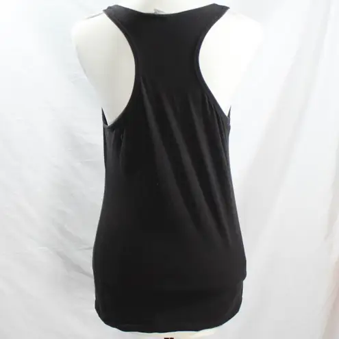 Next Level Apparel Edgy Athletic Athleisure Racerback Tank Top Anatomical Heart Soft Black