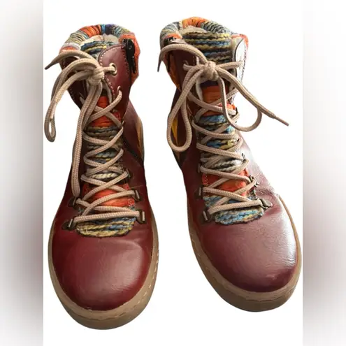 Rieker Felicitas Women's Boots Leather Fur Lined Lace