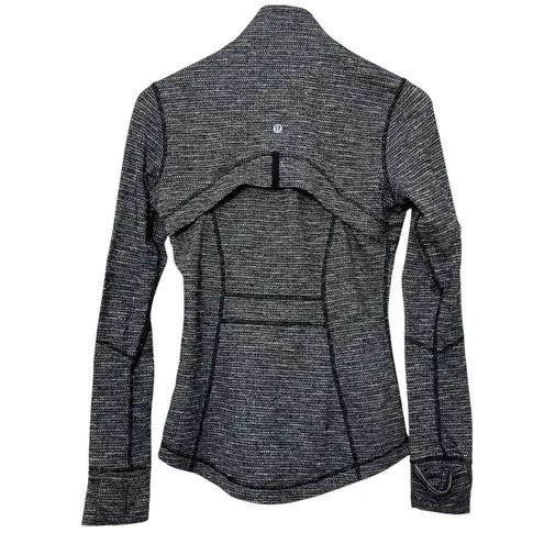 Lululemon Define Jacket Women's Size 6 Luon Black Heathered Variegated Knit
