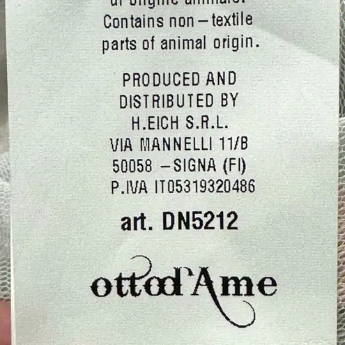 ottod'Ame | NWT | US Sz 2 | DESIGNER Pink 100% Italian Leather Darted Mini Skirt