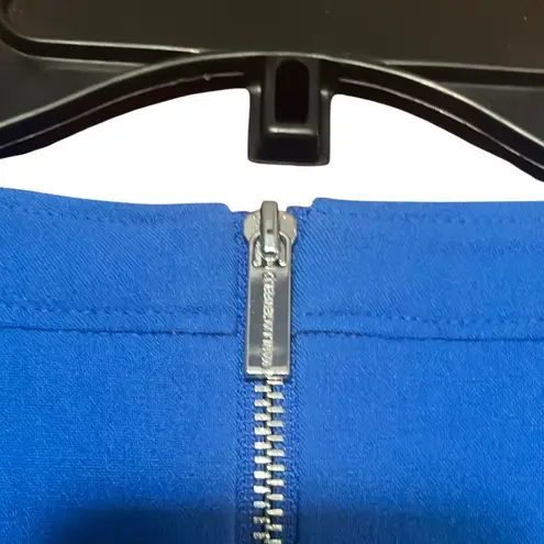 Karl Lagerfeld Paris Black Label Sapphire blue sleeveless corset front pockets