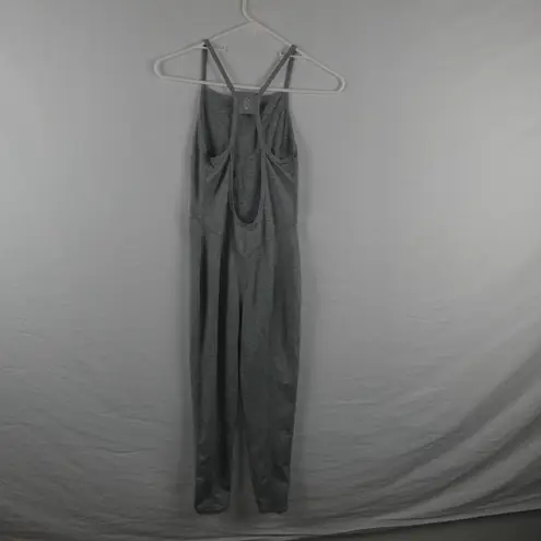 Free People  Movement Side to Side Performance Leotard Bodysuit Grey Jumpsuit XS