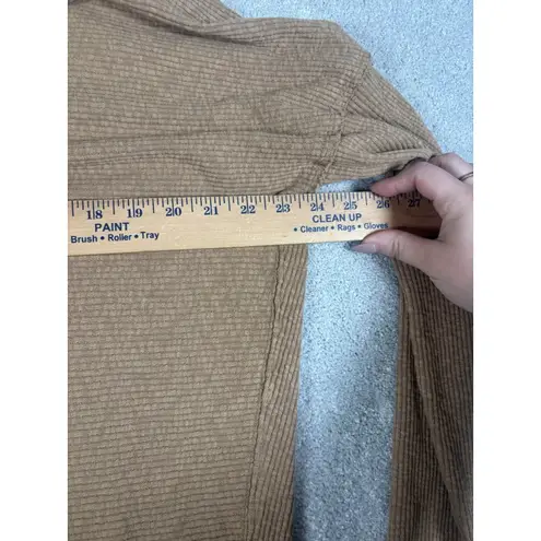 Free People  We The Free Cognac Long SLeeve Tunic oversized sweater Xs Mock Neck