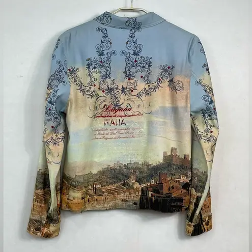 Impulse California Italia Vintage Jacket Size Medium Blue