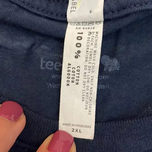 L.A.T. Apparel Navy Blue Tee I’m Not Responsible for My Facial Expressions 2XL Size 2X