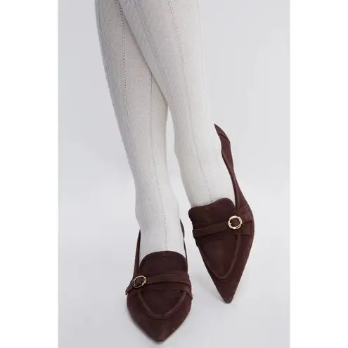 FALKE Needlepoint Tights in Off White Small Womens Knit Nylons Pantyhose