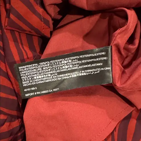 The Fifth Label Region Long Sleeve Mini Dress Dark Merlot Zebra Size Small NWT