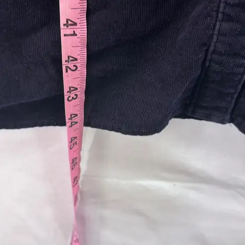 Croft & Barrow Corduroy Dress Navy Blue Large