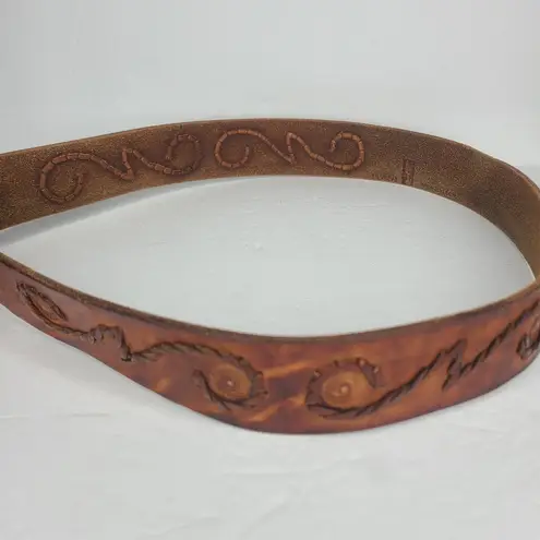 Levi's Vintage  Genuine Leather Hand Tooled Distressed Belt