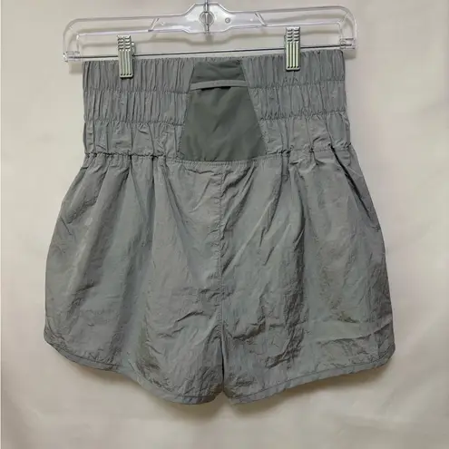 Free People FP Movement The Way Home Ultra High Waisted Pull On‎ Shorts Medium Gray