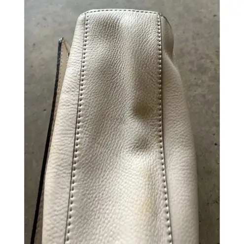 Kate Spade New York MAGNOLIA PARK LARGE LAUREL Tote Leather Bag Purse Cream White