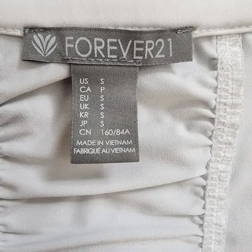 Forever 21 White S/S Athletic Top, Women's Small