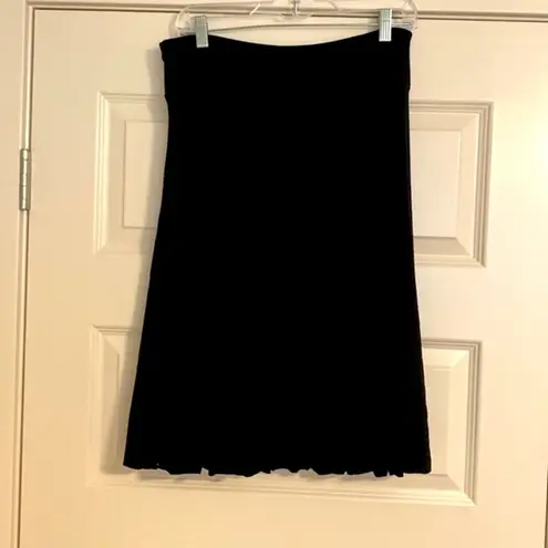 Nic+Zoe || Black twirly flared lined skirt. Perfect for dancing!