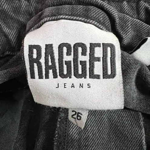 Ragged Priest The Butt Cut Mom Jean 26 Women’s Charcoal Black