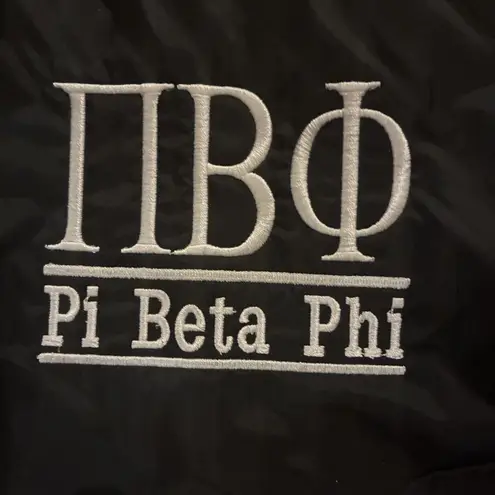 Charles River Apparel NEW Charles River Pi Beta Phi Black Packable Windbreaker Women’s Small Hoooded