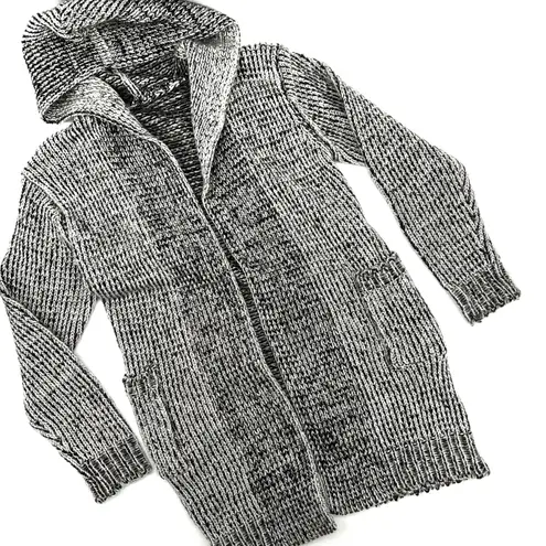 Men Sweater Cardigan Jacket Hoodie Long Sleeve Winter Blouse Tee Sweater Sweatshirt Shirt Knitted Coat Gray Size M