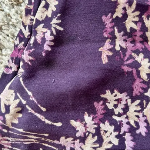 Rena Rowan π¦ Petite Vintage Silk Purple Floral MIDI Skirt 12P