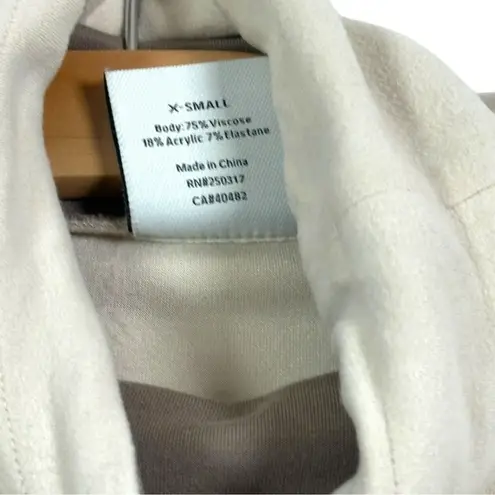 Varley Womens Adkisson Top String soft high low hem tunic collar cream sz XS