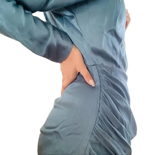 Elliatt Saronic One-shoulder Dress In Blue Medium New Womens Satin Cocktail