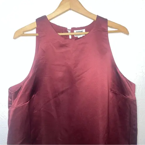 Future Collective Burgundy Satin Shift Dress XL NWT