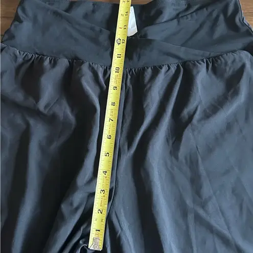 Halara Black Breezeful High Waisted Crossover Side Pocket Resort Pants Large NEW