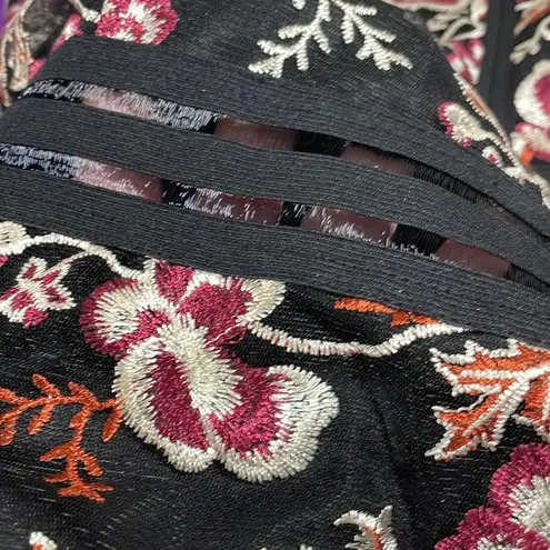 BCX Dress Black and Floral Spaghetti Strap Size 24W NWT