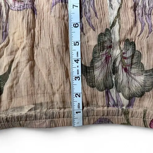 Soft Surroundings Maxi Skirt Floral Lined Gauzy Gauze Broomstick Beautiful M