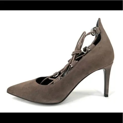 Saint Laurent Paris Skinny Thorn Lace-up Suede Wraparound Pumps Size EU 35.5