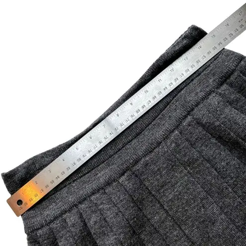 Vintage 80’s Bellino Paris knitted wool blend cardigan & pleated skirt set Gray Size 12