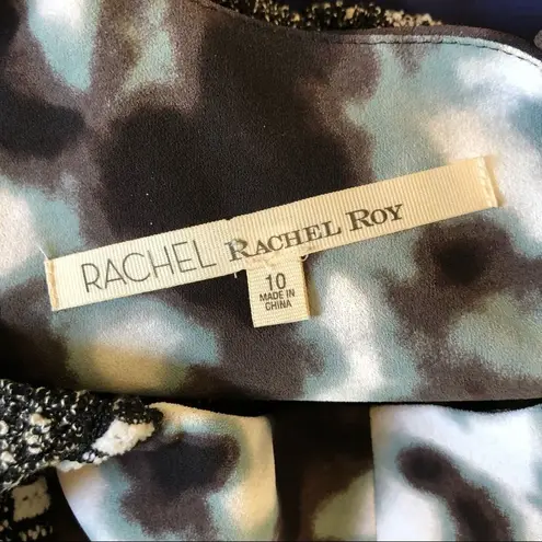 Rachel Roy Tweed Cloud Sleeveless Bodycon Cocktail Sheath Dress size 10