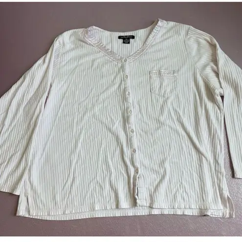 Earth Angels Women's 2XL Striped Pajama Set Multicolor Long Sleeve