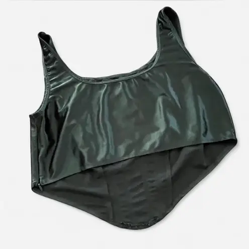 SheIn Green satin corset top, Size 2XL