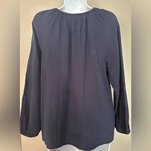 NYC Trends Blue Gauze Women's Blouse (303) Size M