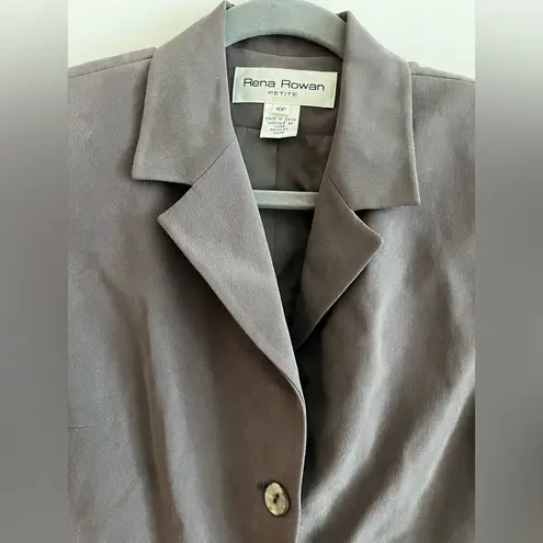 Rena Rowan Women’s Petite Blazer Size 10P Taupe NWT Timeless