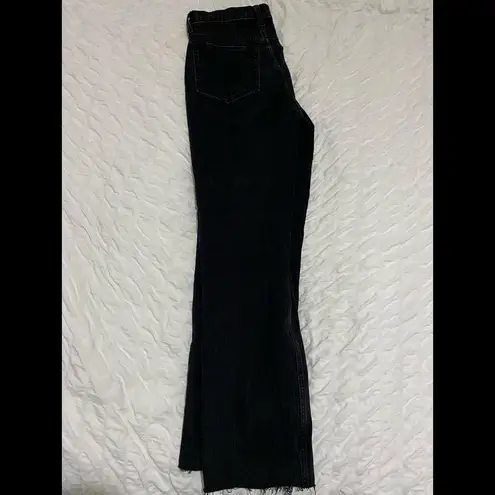 Abercrombie & Fitch Size 28/6 black abercrombie high waisted straight leg jeans- sold out on website