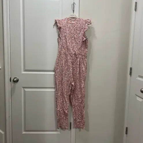 Rebecca Taylor La Vie Pink Wave Paisley Jumpsuit Size Large $295