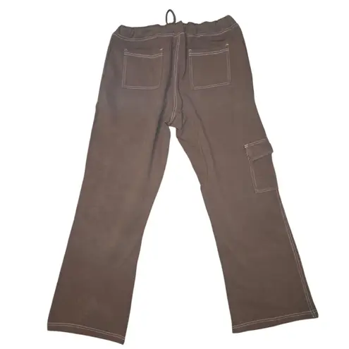 Fresh Produce Nwt Cotton Cargo Brown Sweat Pants Size Large