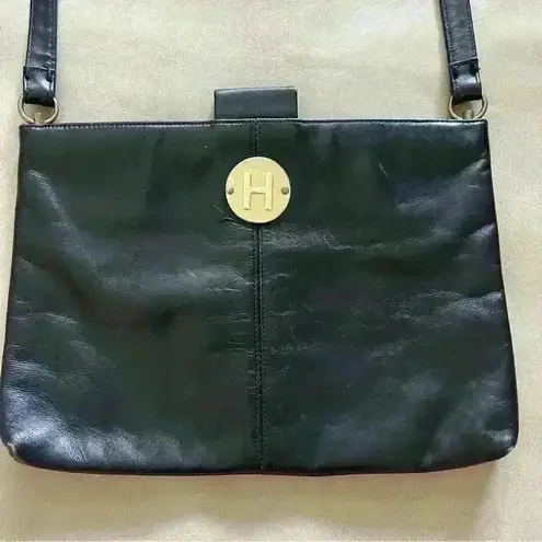 RUTH SALTZ Faux leather bag Vintage Monogrammed H Black