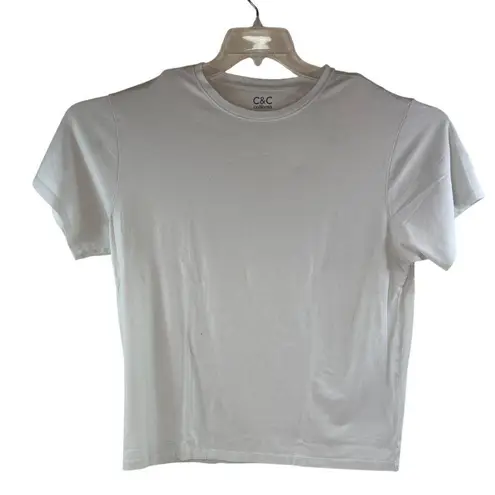 C&C California White Short Sleeve T-Shirt XL Cotton Modal Blend Made In Vietnam